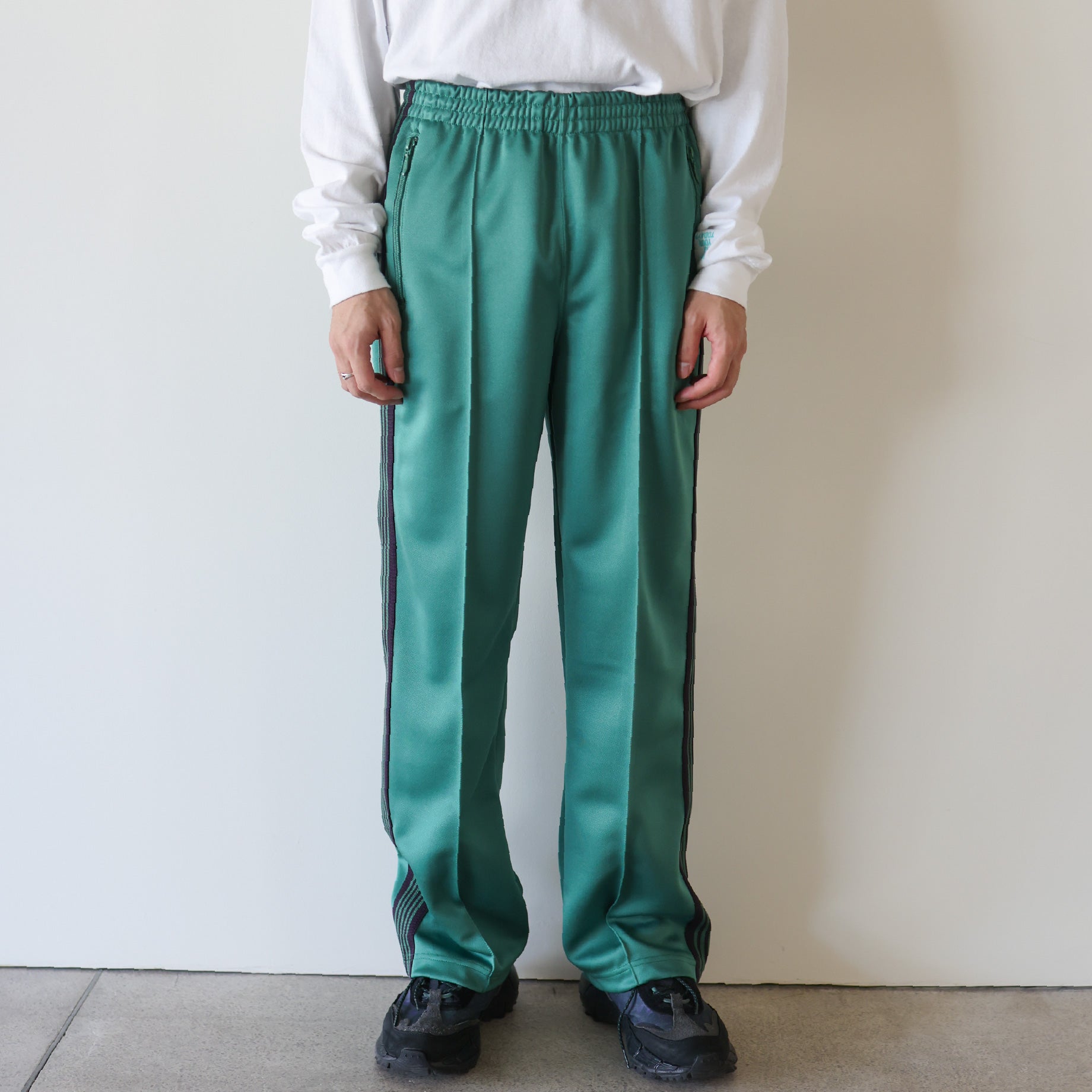 TRACK PANT - POLY SMOOTH（EMERALD）